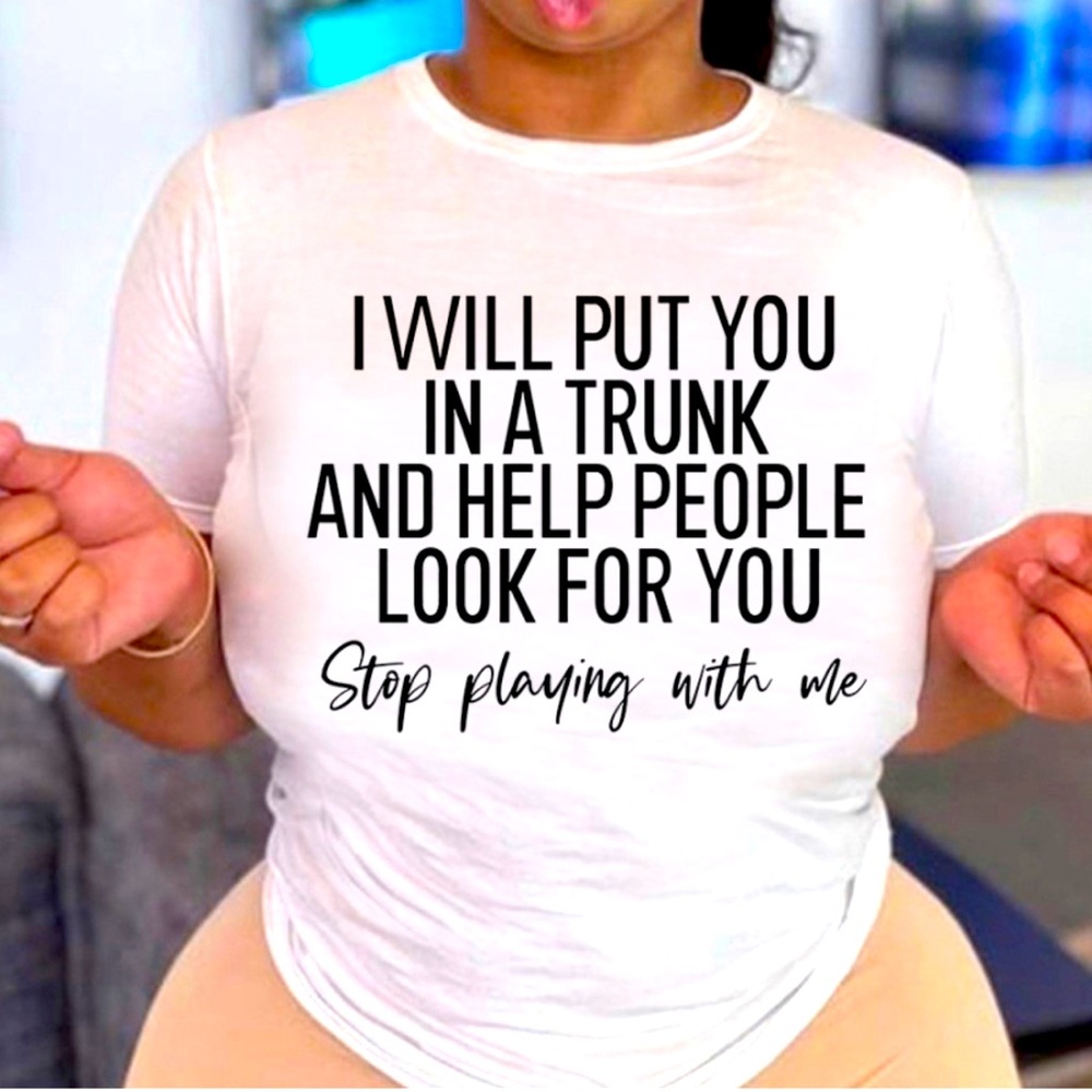 Stop Playing With Me Tee